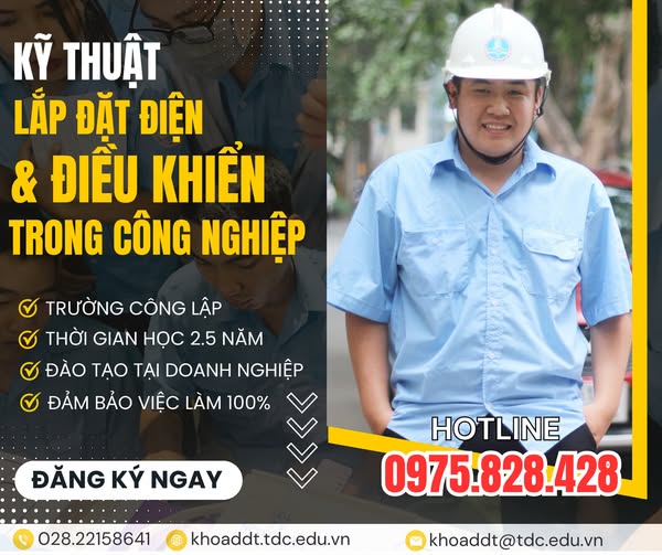 NGÀNH KỸ THUẬT LẮP ĐẶT ĐIỆN VÀ ĐIỀU KHIỂN TRONG CÔNG NGHIỆP